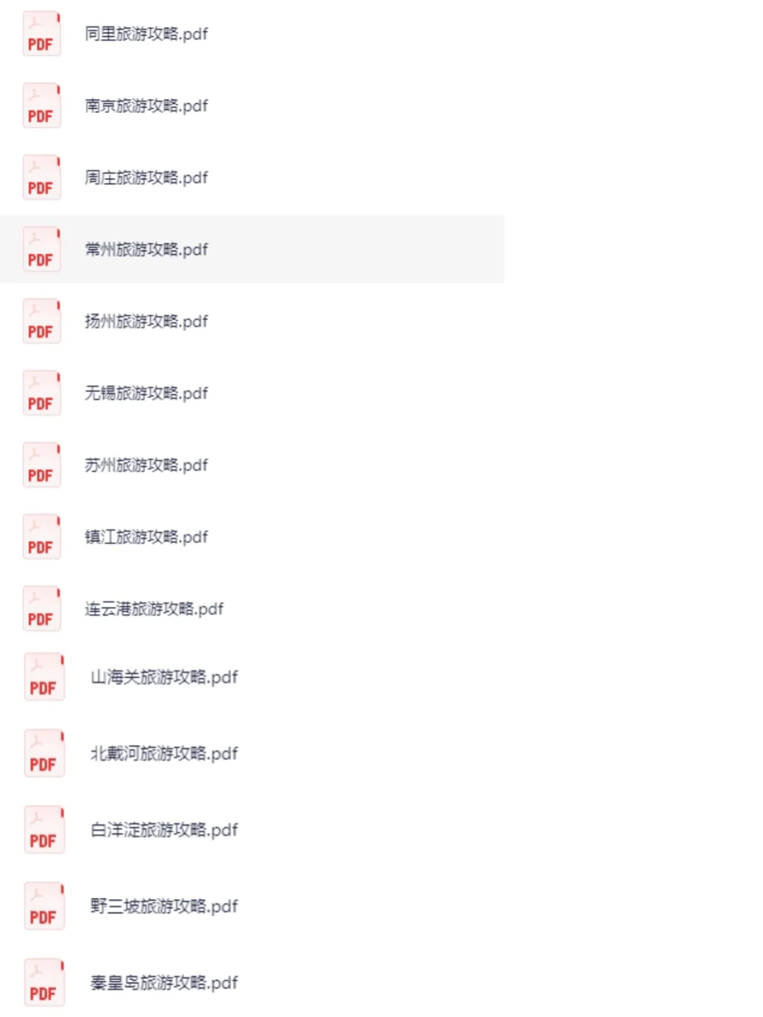 全国旅游攻略城市景点推荐路线电子版资料