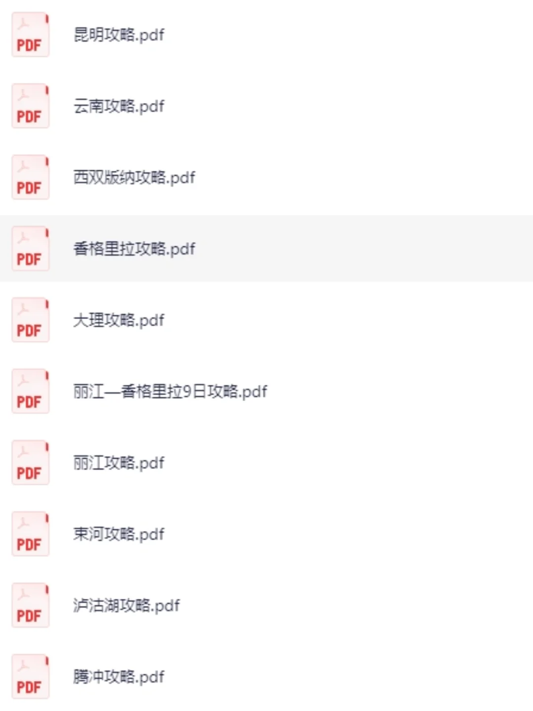 全国旅游攻略城市景点推荐路线电子版资料