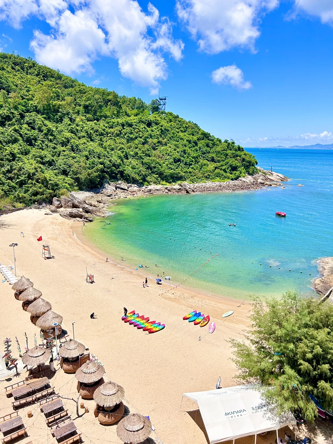 在深圳‼️比起大梅沙，我更爱这片玻璃海🏖️