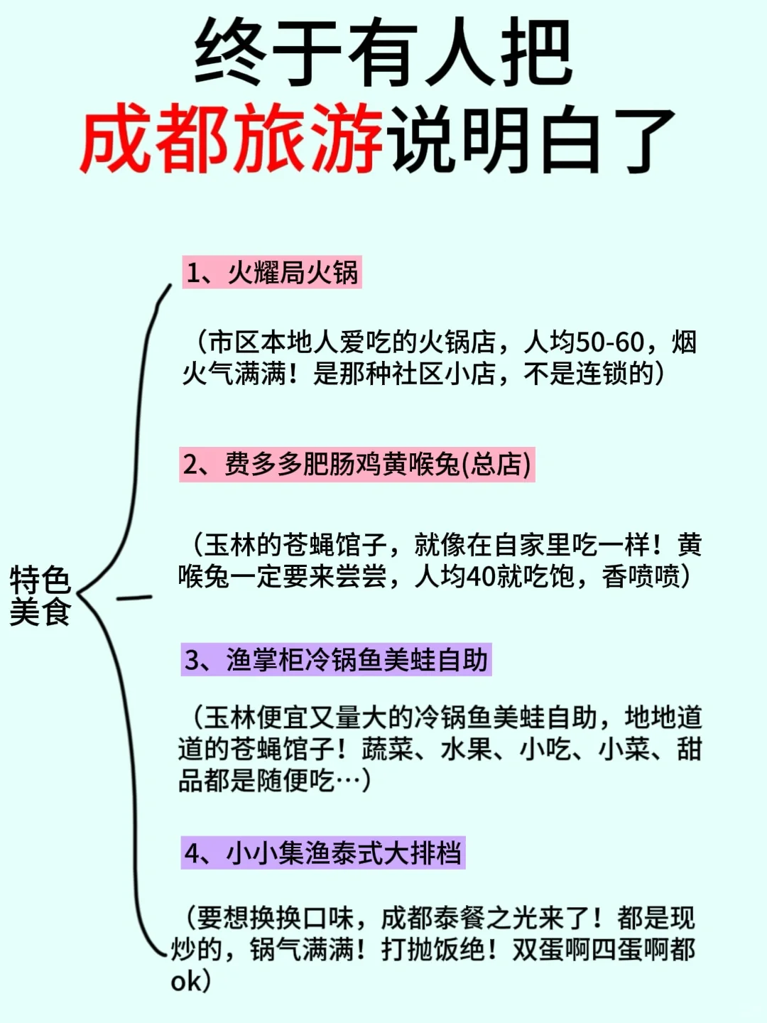 谁懂啊！！终于有人把成都旅游说明白了😭😭😭