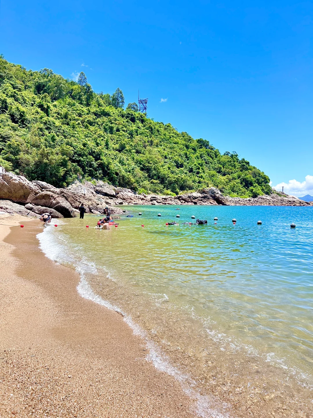 在深圳‼️比起大梅沙，我更爱这片玻璃海🏖️
