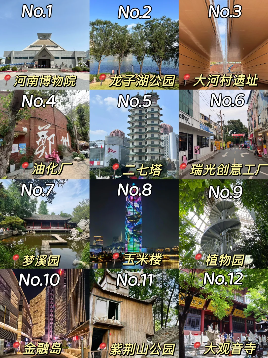 郑州十二大打卡点！来豫必看～