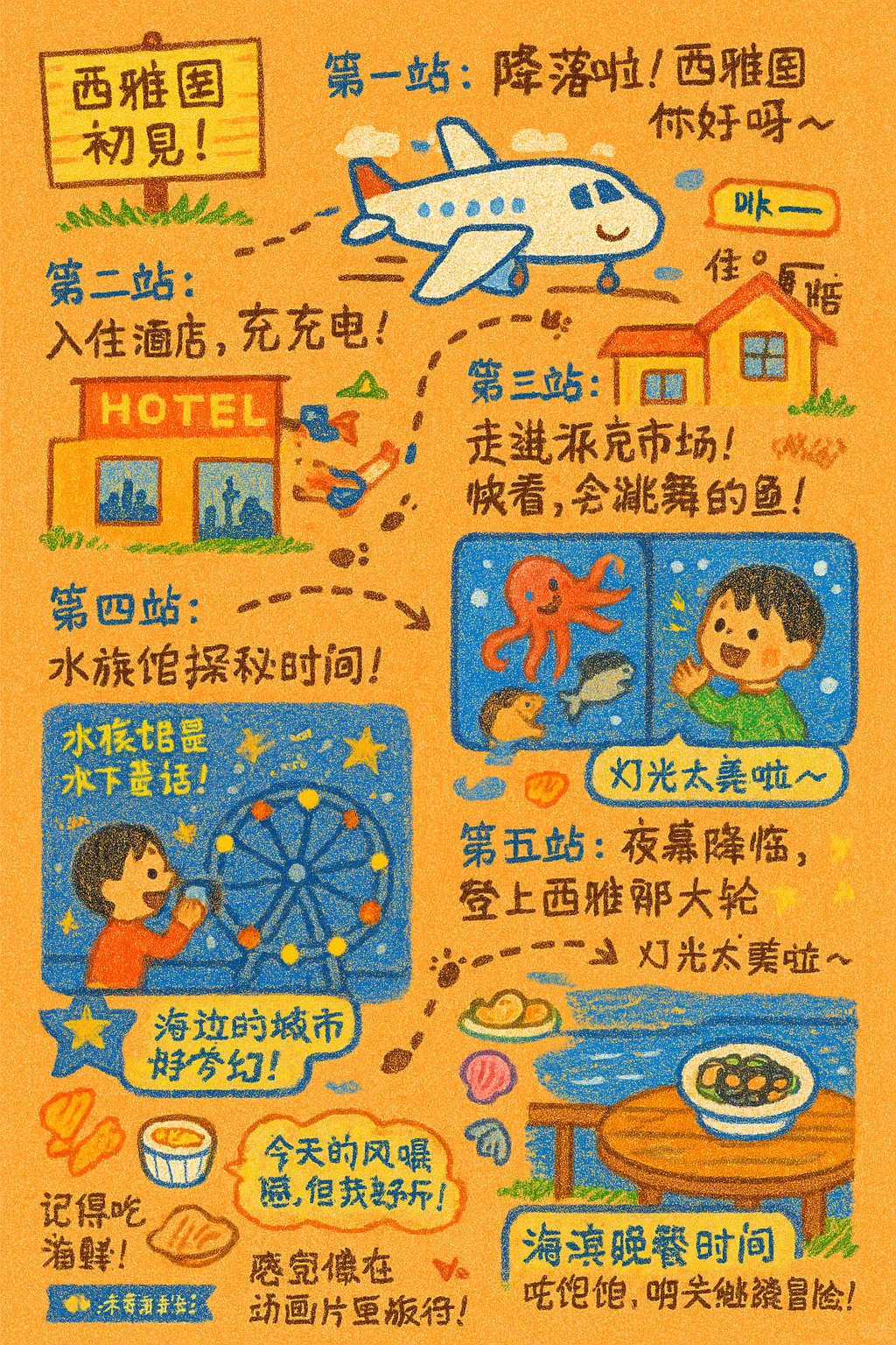 ChatGPT 4o + MCP：10分钟制作旅行手帐插画