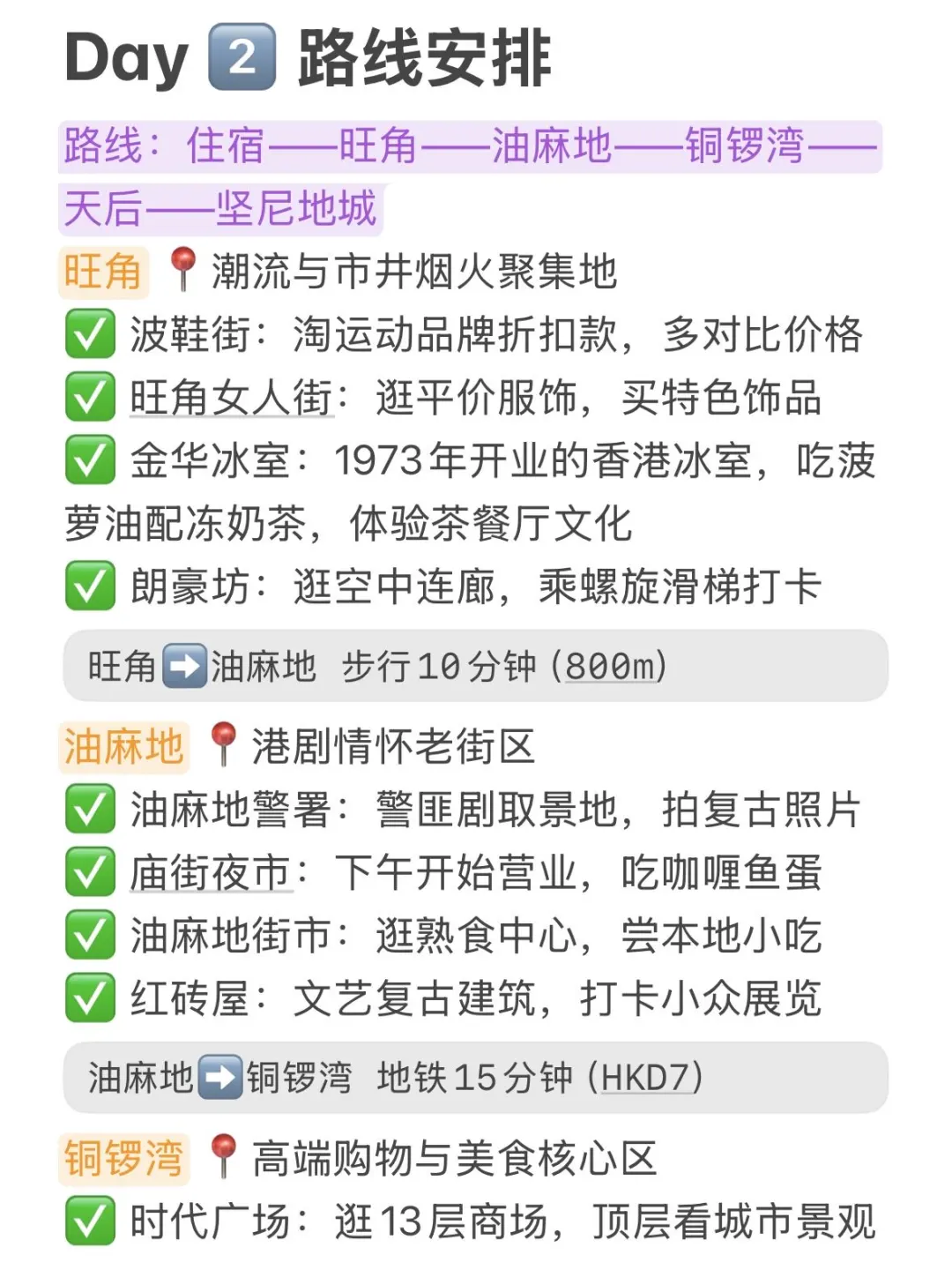 J人熬夜做的香港旅游攻略，已经next level