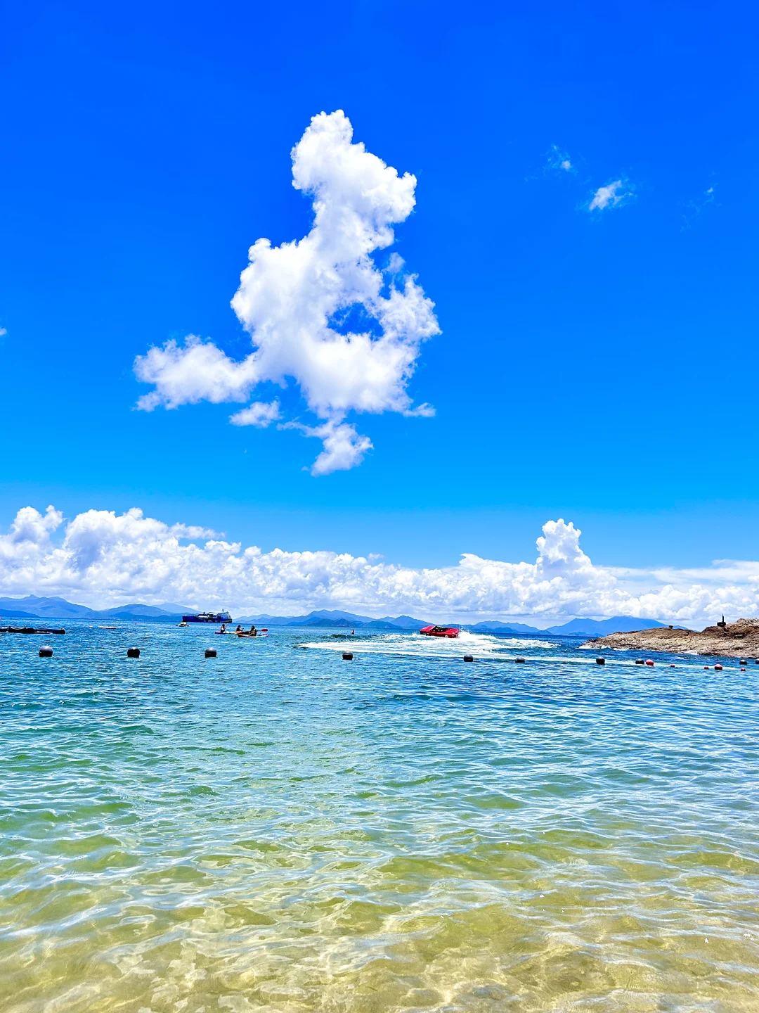 在深圳‼️比起大梅沙，我更爱这片玻璃海🏖️