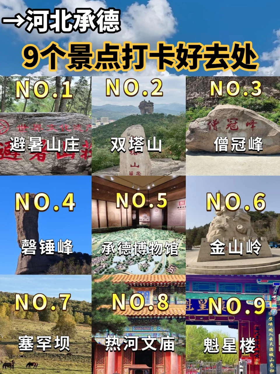 承德必去9大景点の懒人版攻略｜9-12月秋冬版