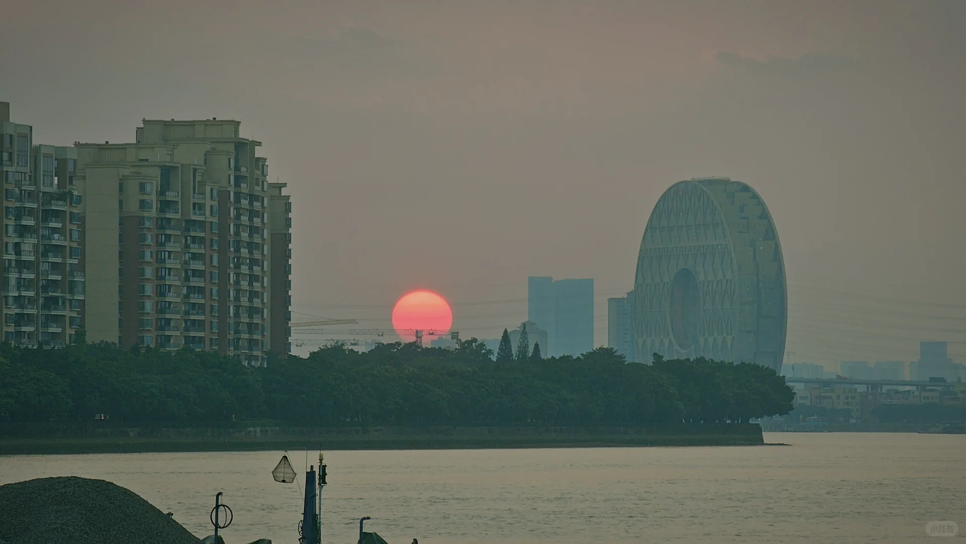 广州大仓日落