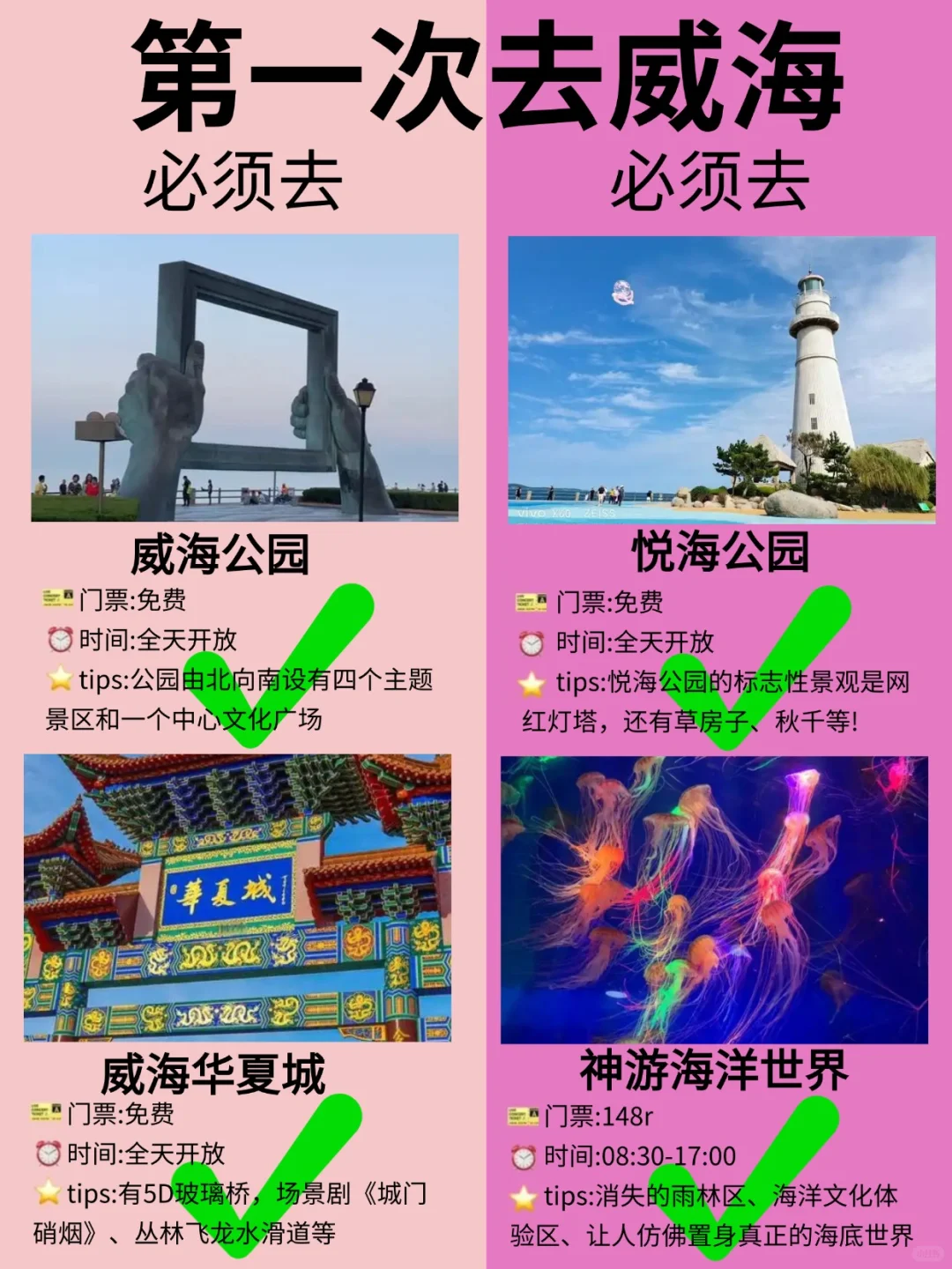 威海超全旅游攻略！第一次来威海的快🐴住