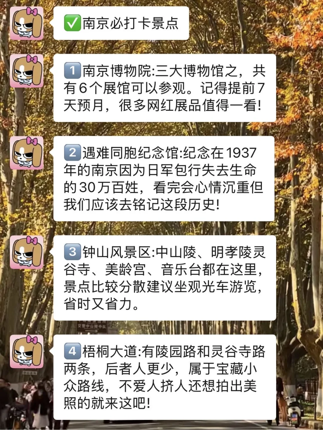 10-11月准备来南京的姐妹千万要注意了！