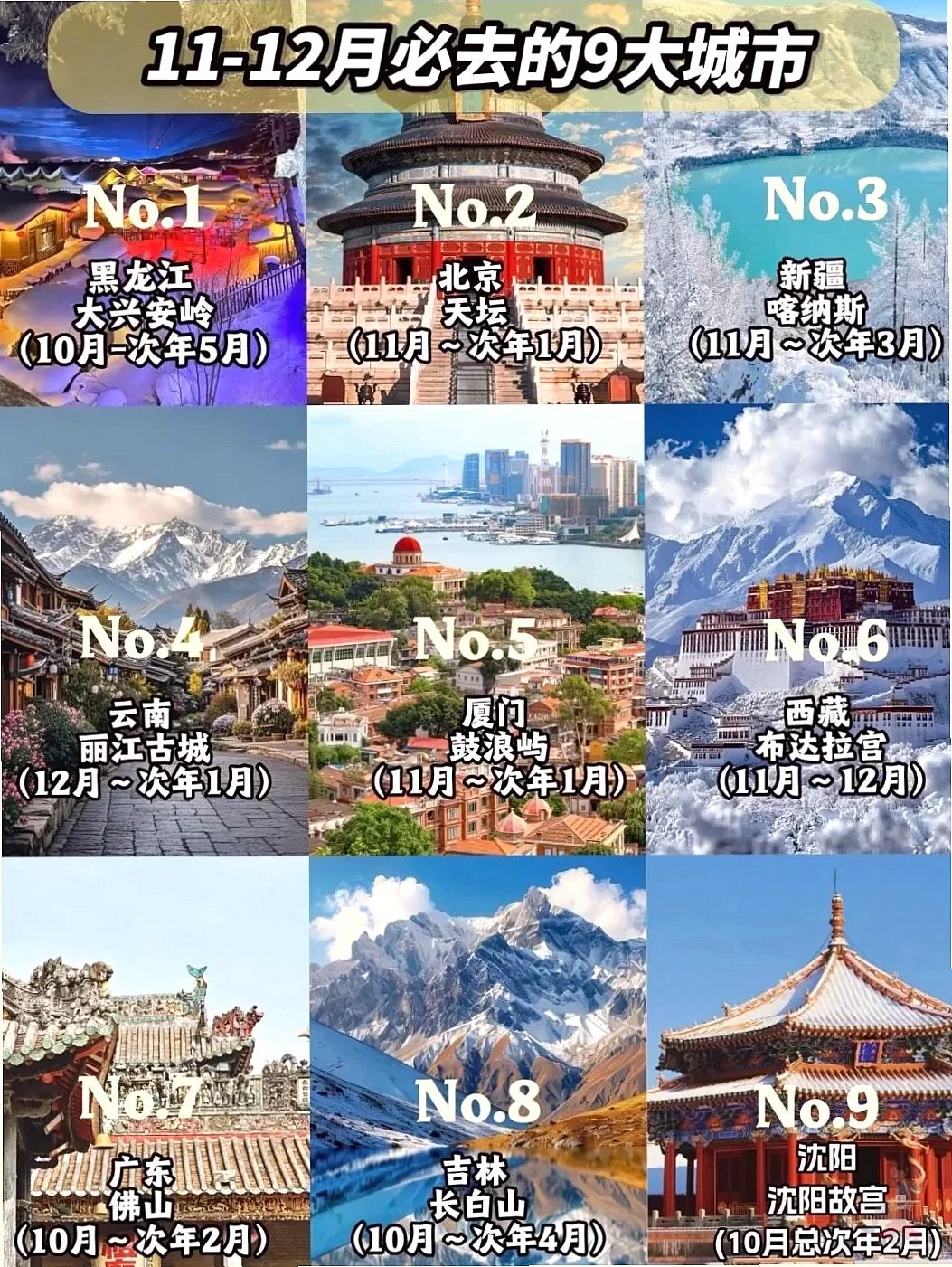 11-12月旅游必冲的9个宝藏城市！