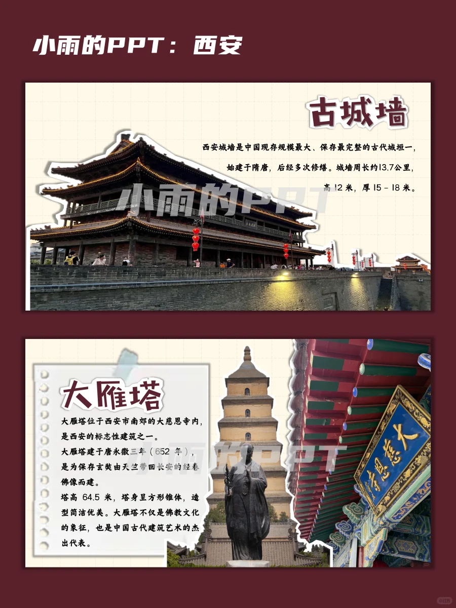 西安PPT：人文历史景点美食