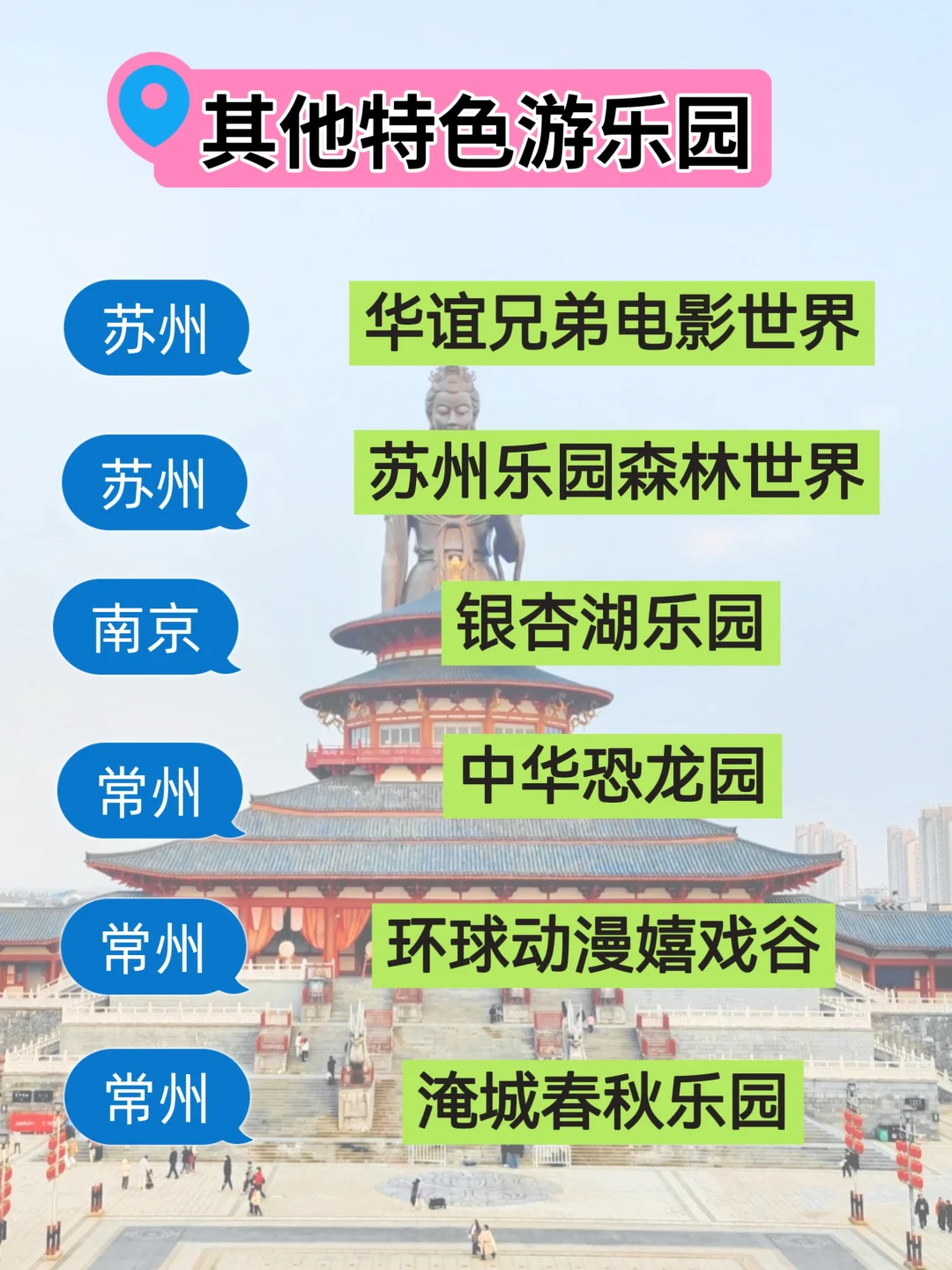 收藏‼️全国100个游乐园合集(附打卡表)
