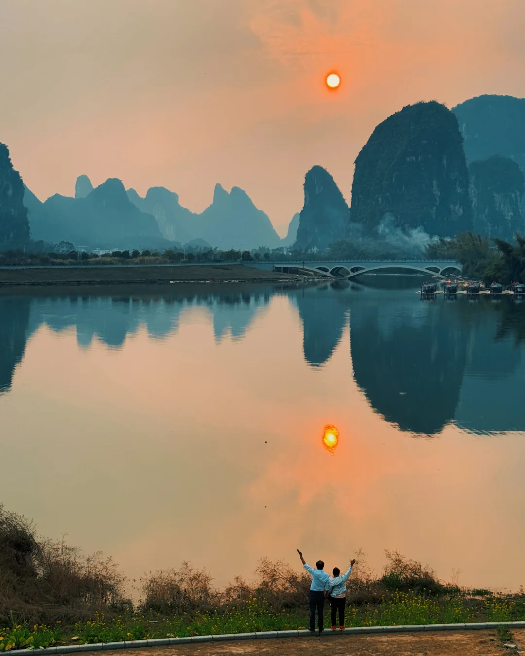 阳朔刚回！人少超近的日落观赏点被我找到了！