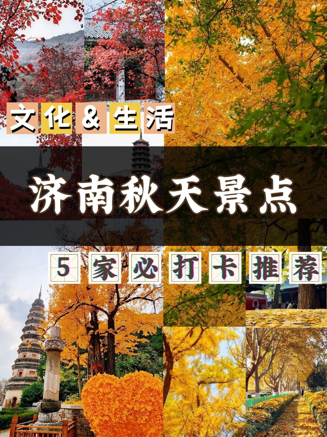 🍂济南秋天必去的 5 个绝美景点！错过等一