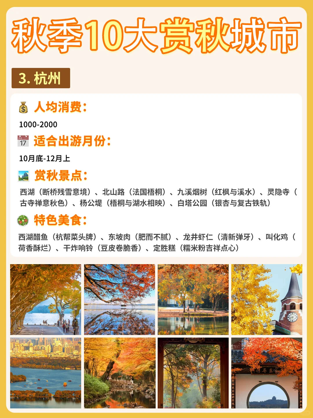 最适配江浙沪宝宝体质的赏秋城市合集来啦❗