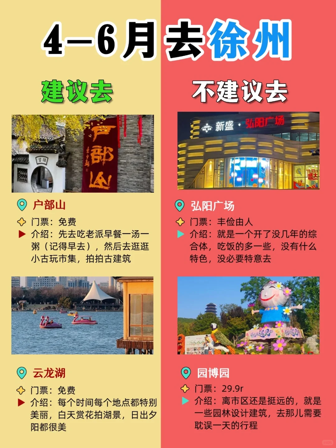 4-6月去徐州，不花冤枉钱，不要太爽啦❗