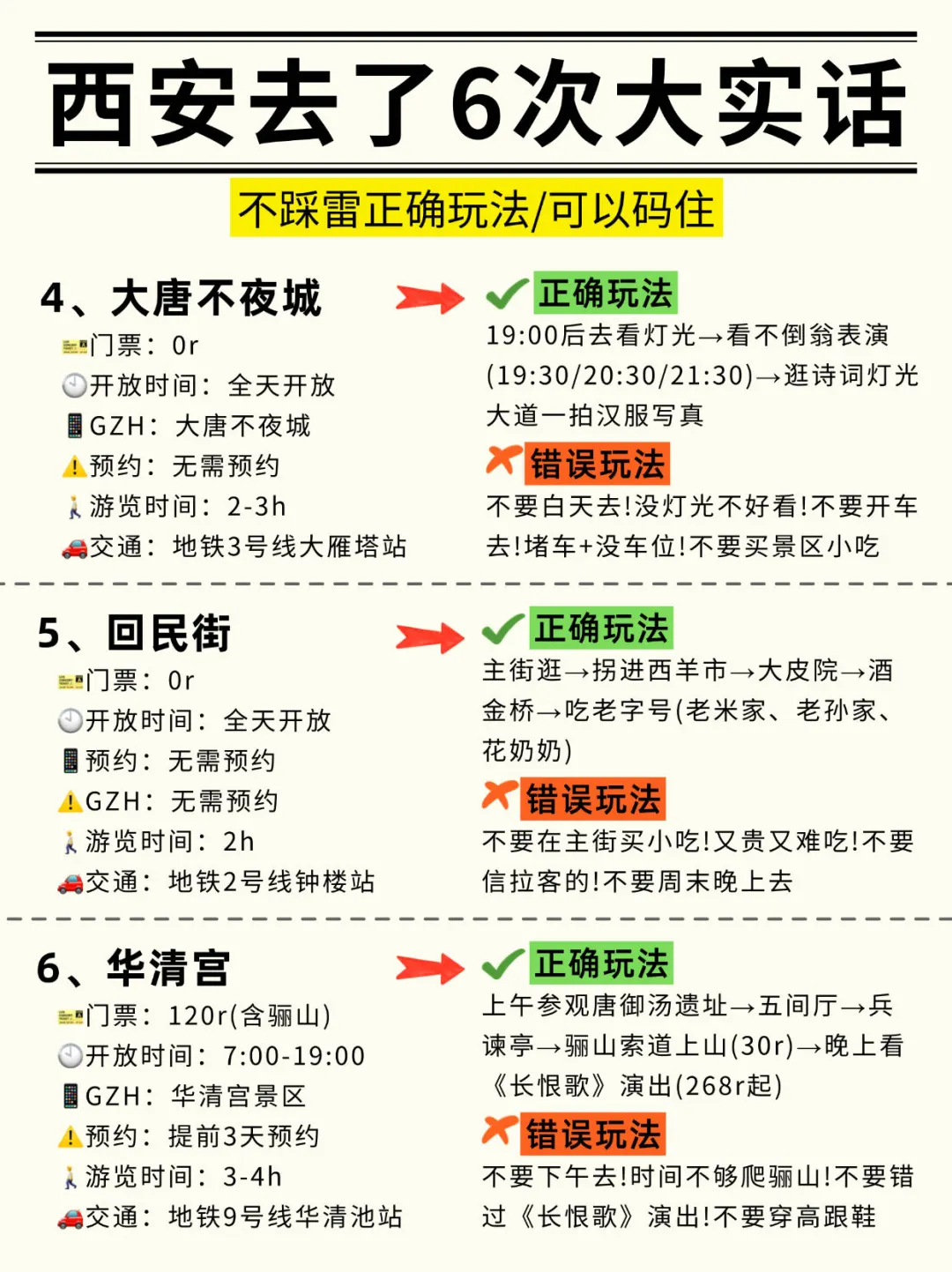 西安会奖励每一个提前做好攻略的人！！