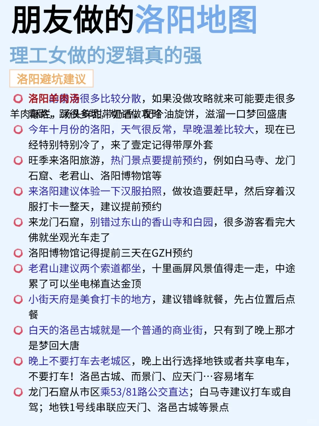 朋友熬大夜做的洛阳地图，理工女就是不一样