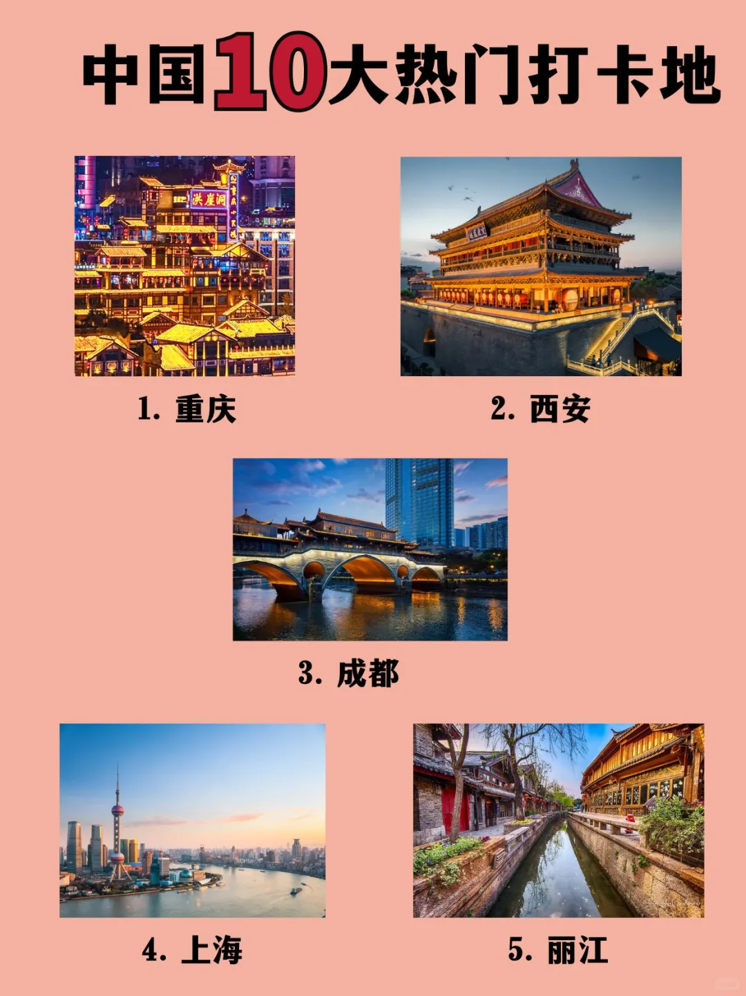 📍中国10大热门打卡地推荐