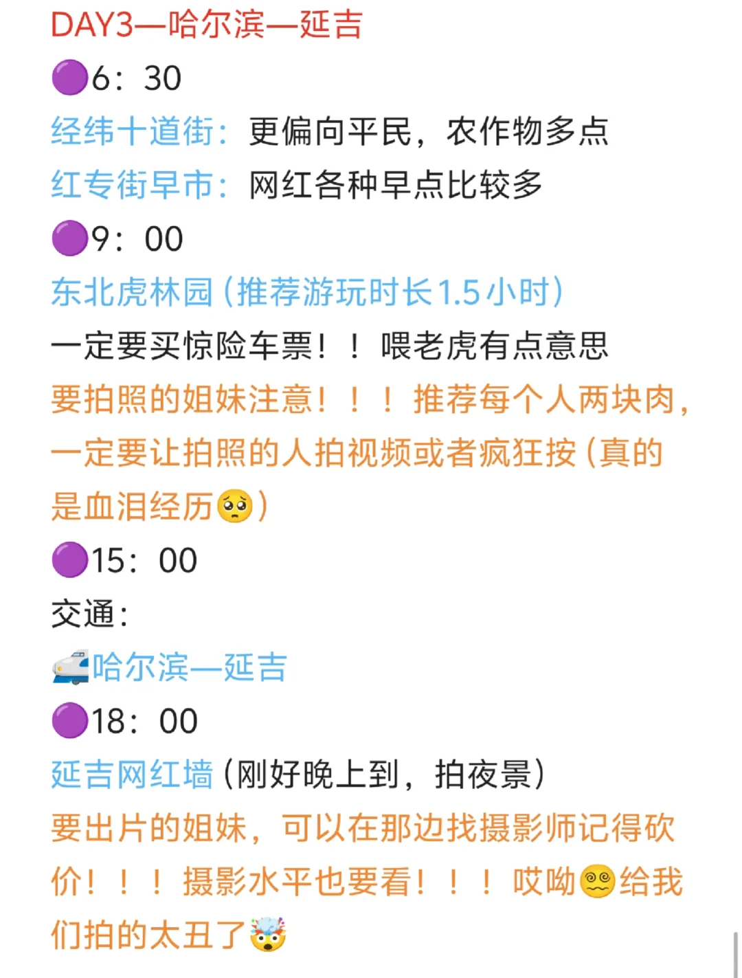 东北旅游攻略🔆（哈尔滨—延吉—长白山）