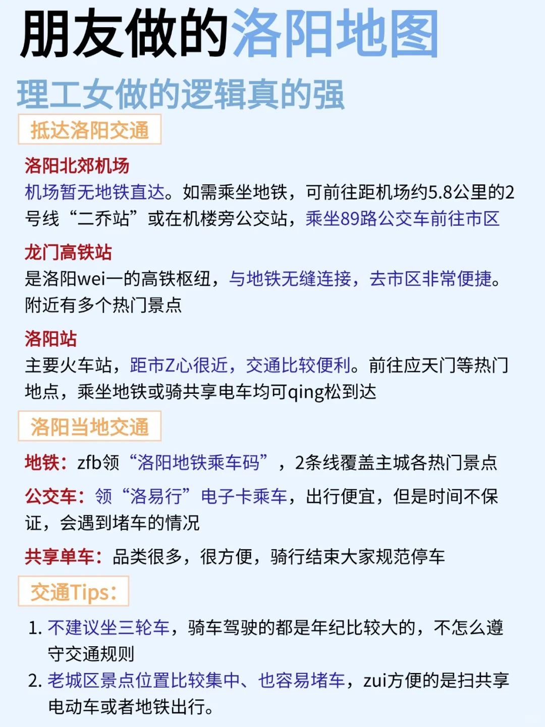 朋友熬大夜做的洛阳地图，理工女就是不一样