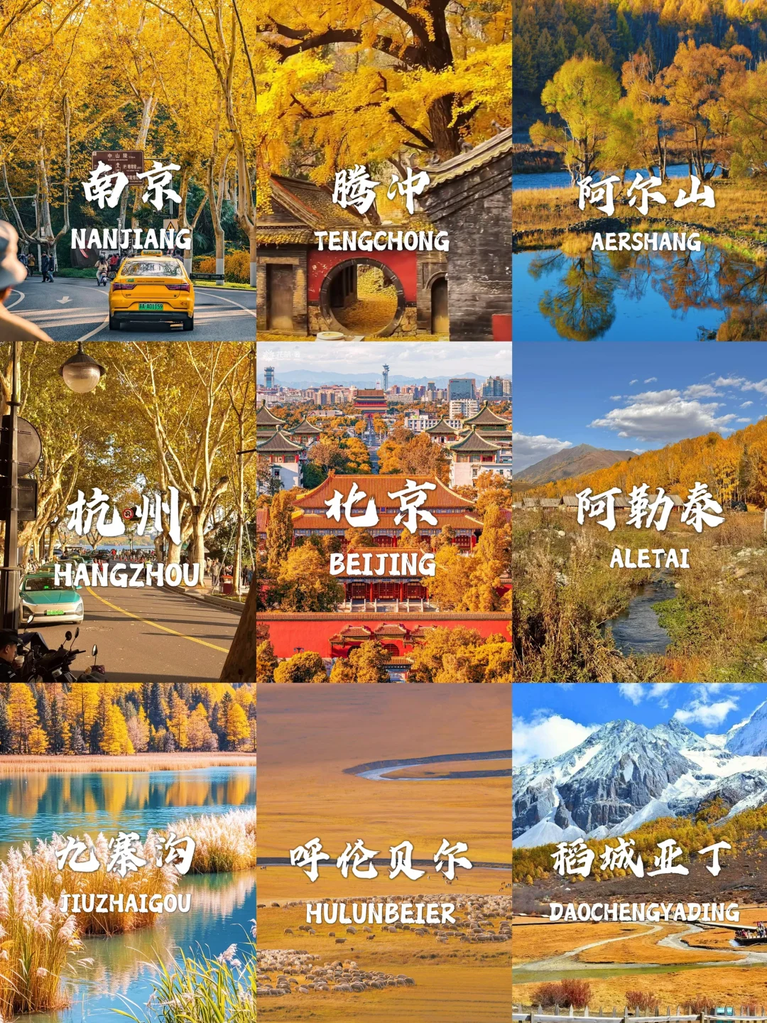 国内赏秋合集🍁这8个地方太值得推荐了