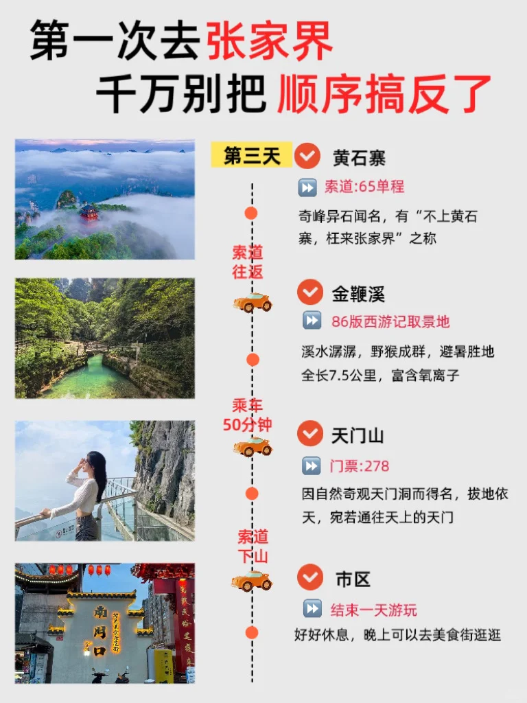 人均1000+💰的张家界四天三夜攻略