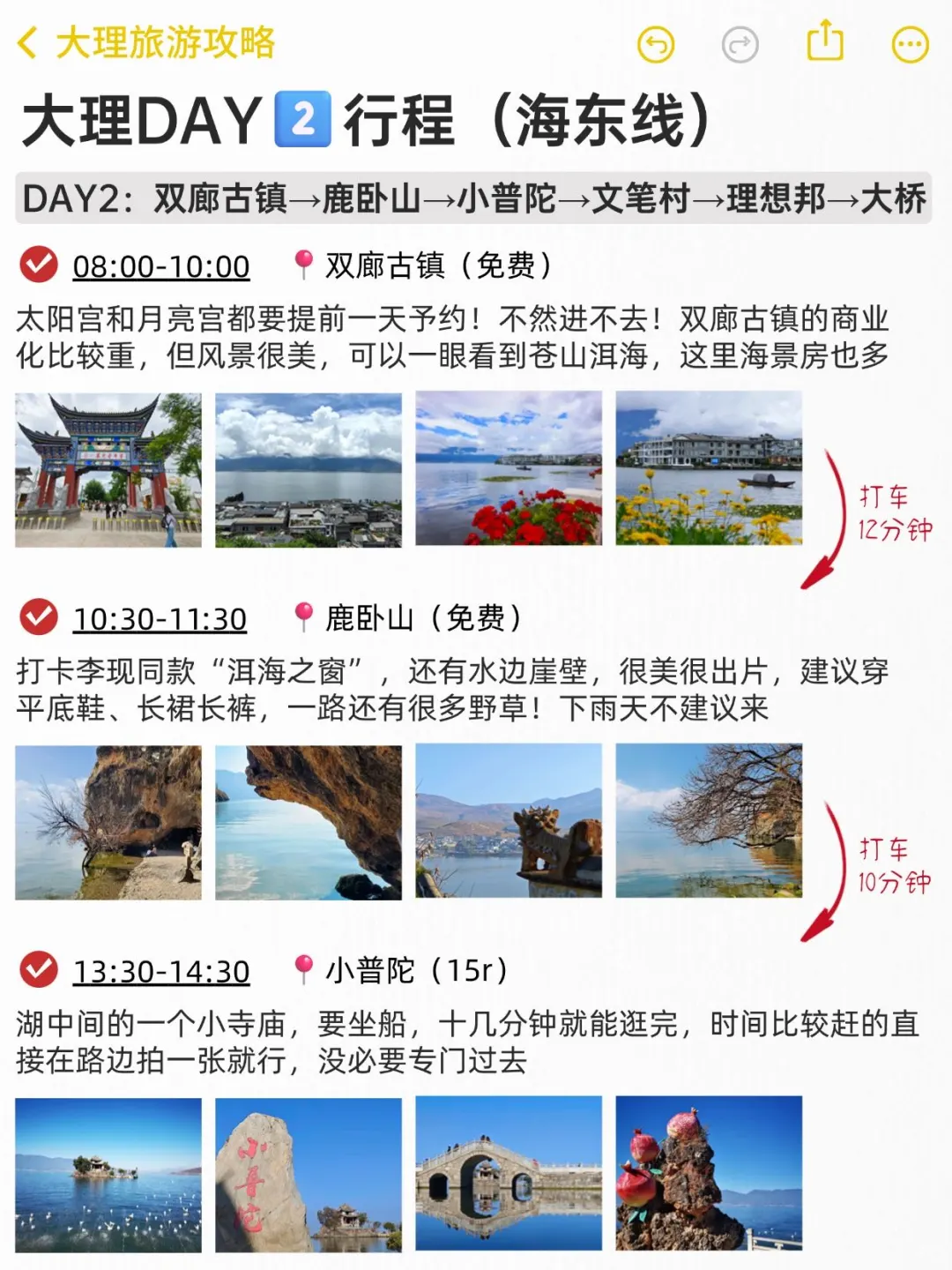 本J人对自己复盘的大理攻略甚是满意🥳