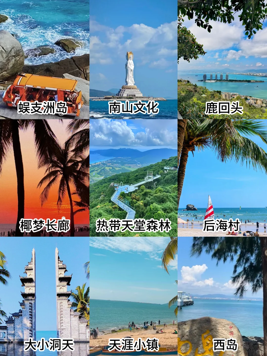 本人做的三亚旅游攻略已经next level了🥰