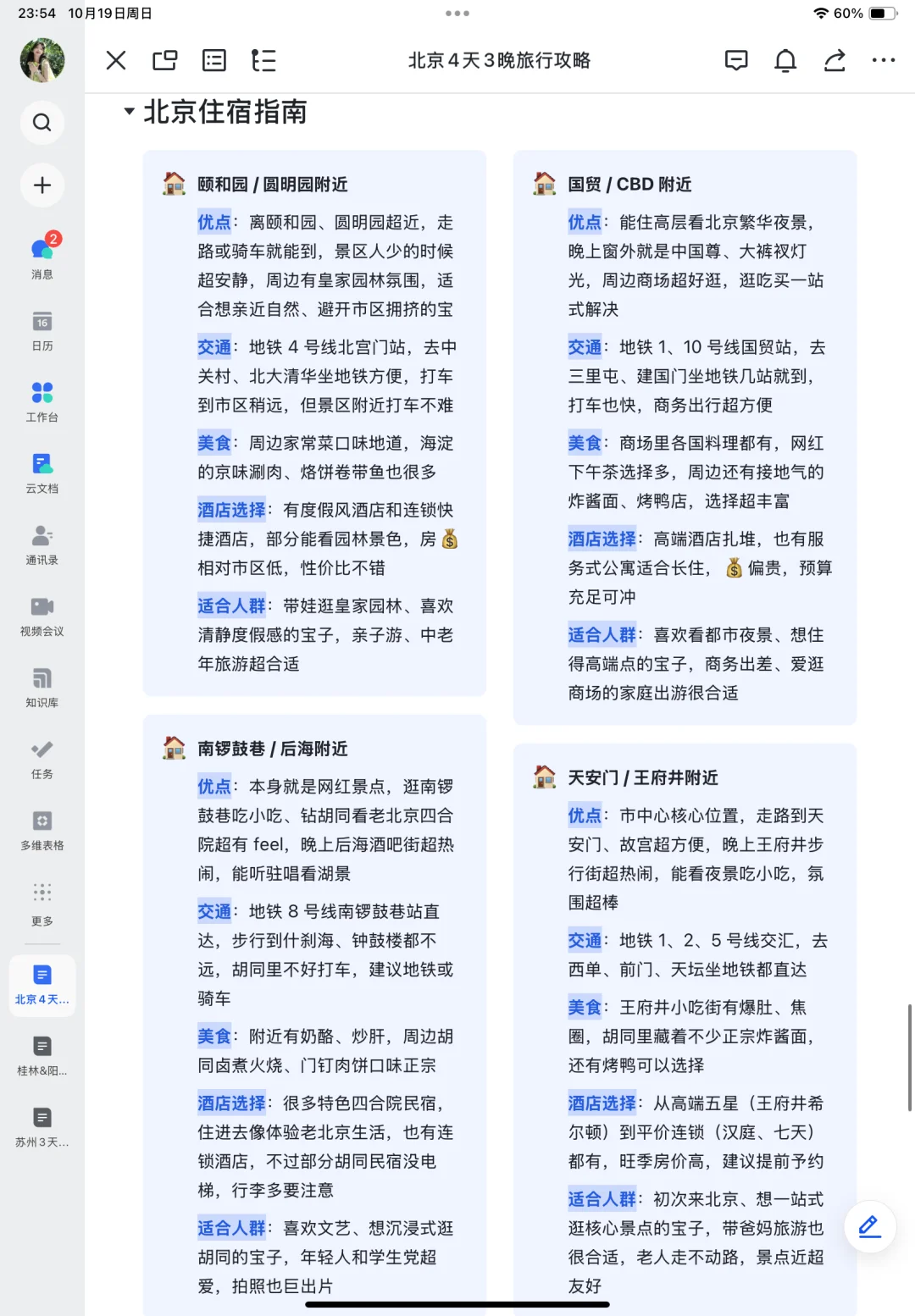 本J人对自己做的北京旅游攻略满意到不行🥳