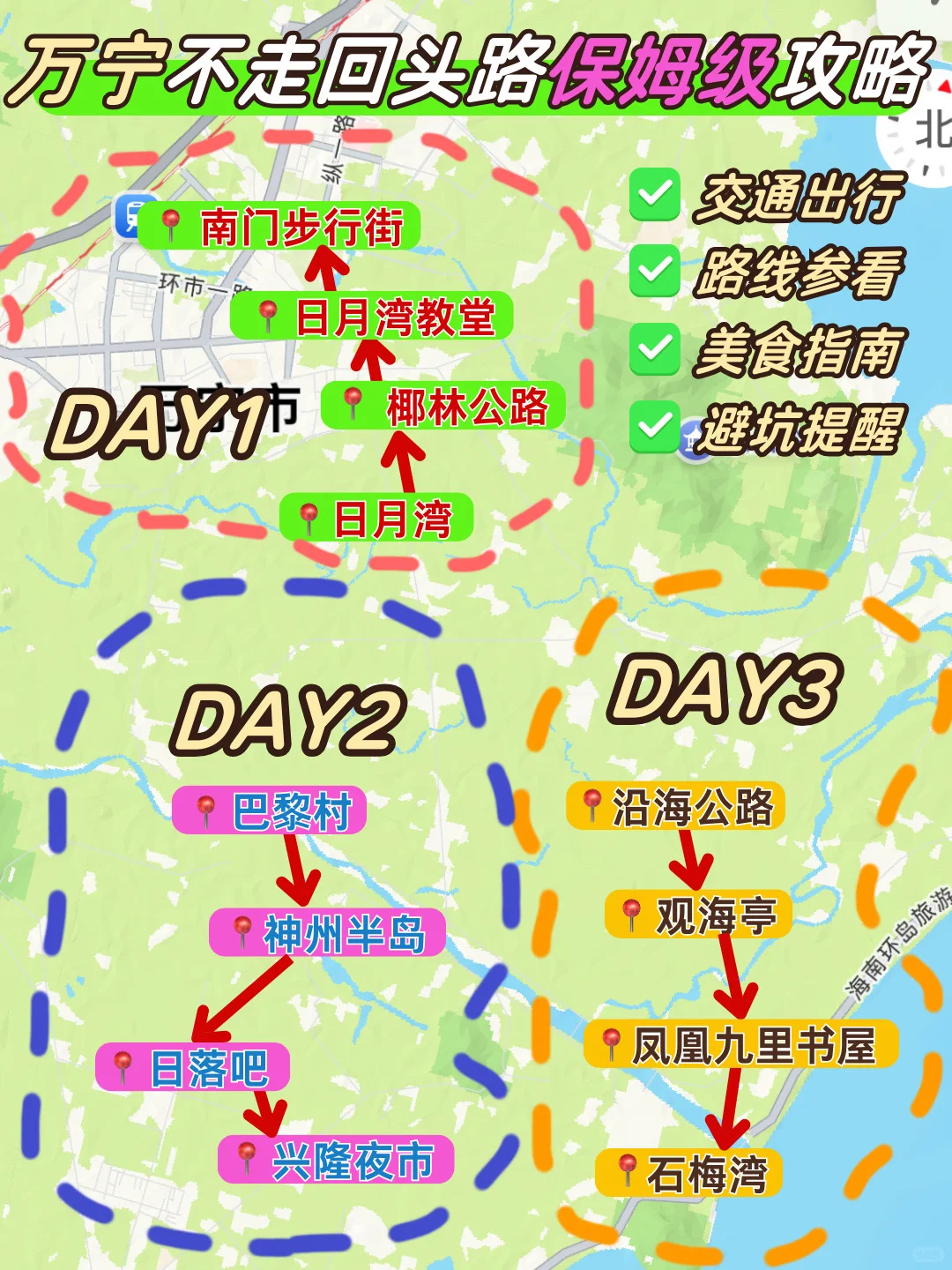 本地人做的万宁保姆级旅游攻略