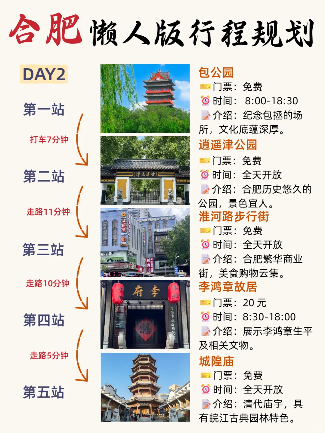 合肥旅游攻略‼土著整理的不绕路行程➕建议