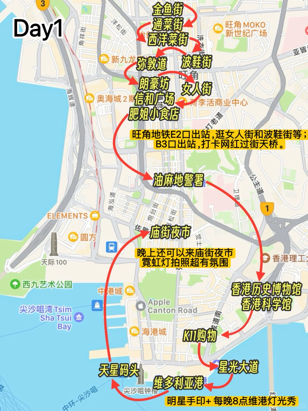 十一香港旅游攻略｜省钱打车路线，不走回头路