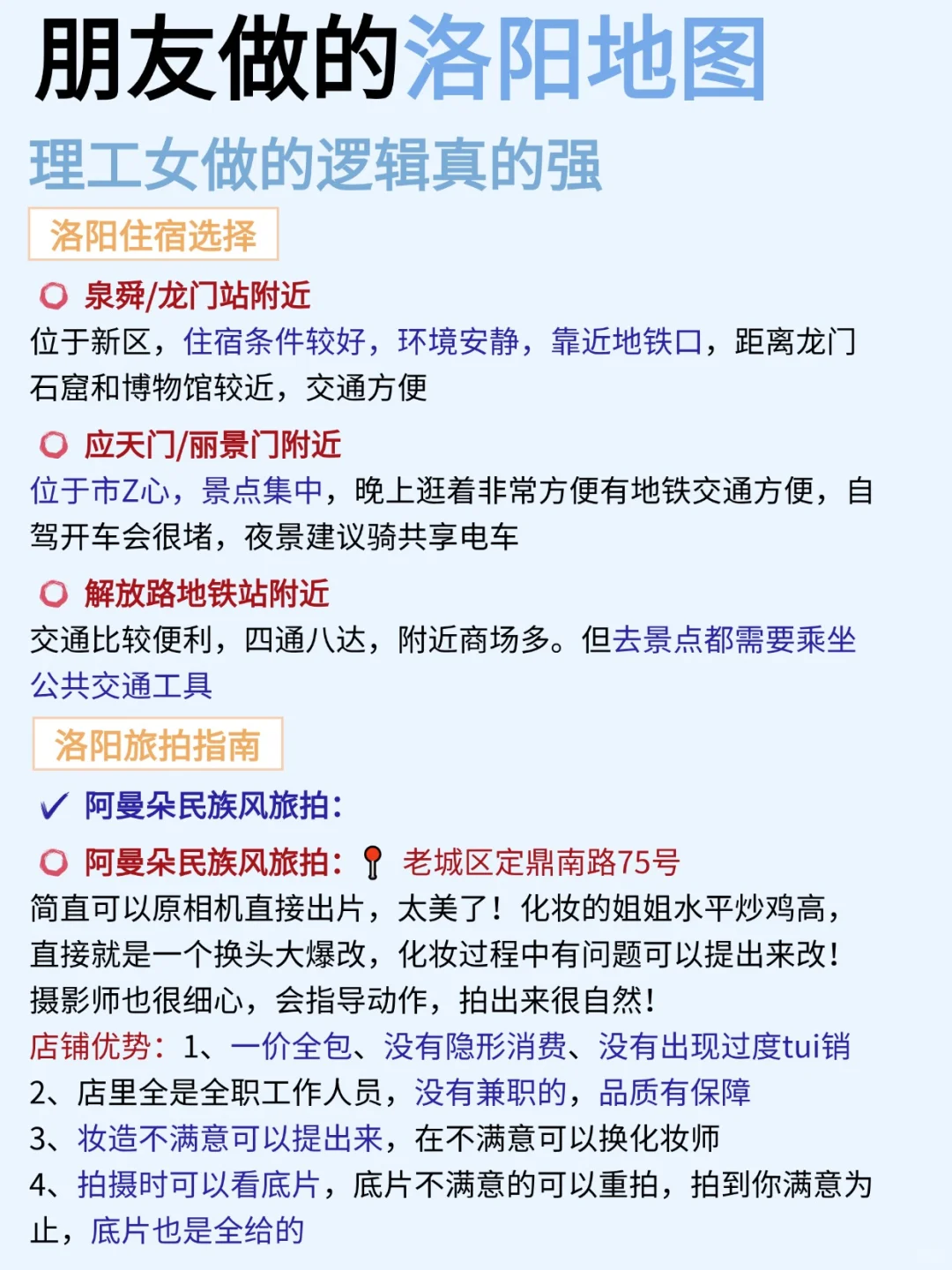 朋友熬大夜做的洛阳地图，理工女就是不一样