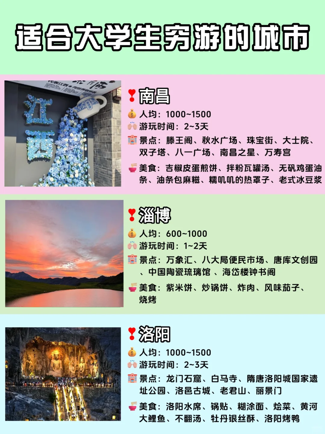 学生党旅游首选🧳16个城市推荐