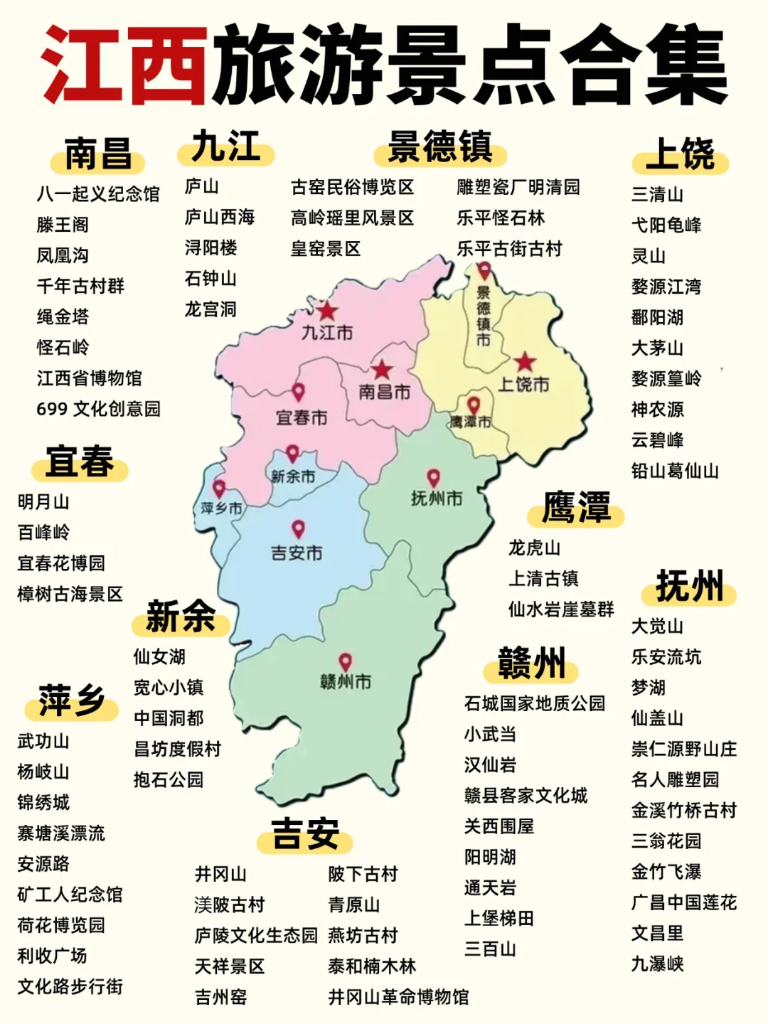 姐妹们🎉江西国庆旅游攻略来啦‼️