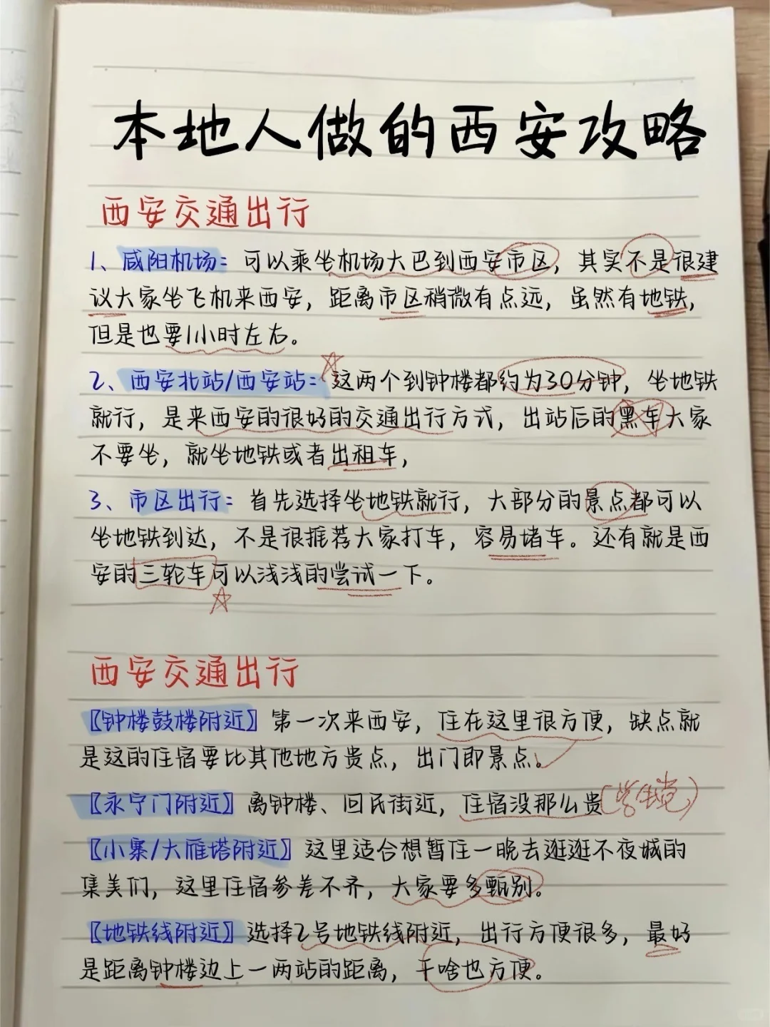 本地人做的西安的攻略 | 懒人出行跟着玩