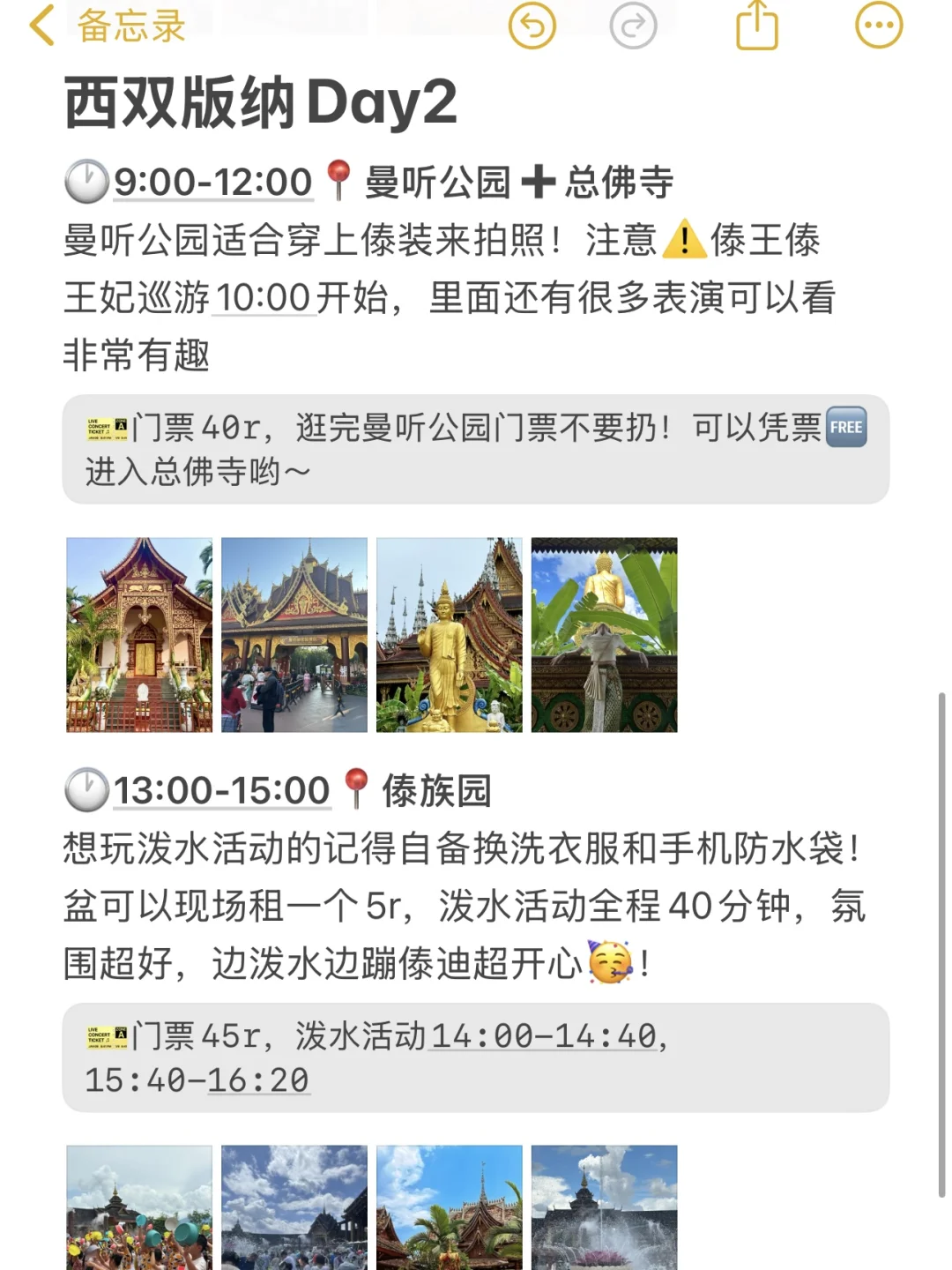 对J人男朋友做的版纳旅游攻略甚是满意。。。