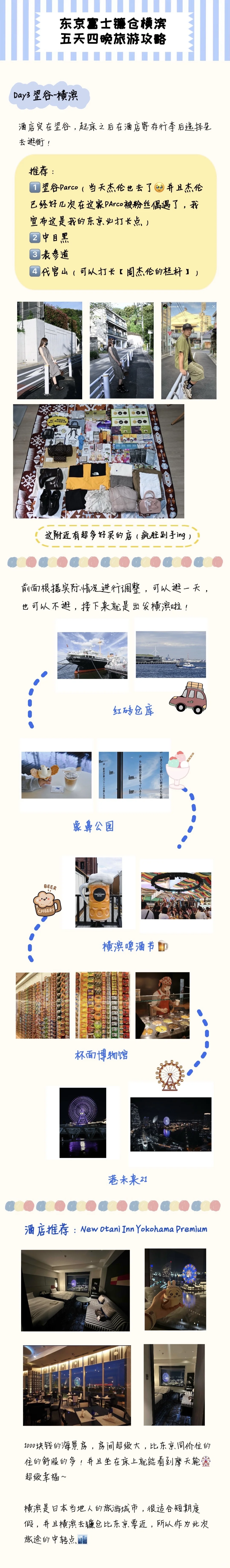 东京富士横滨镰仓五天四晚旅游攻略