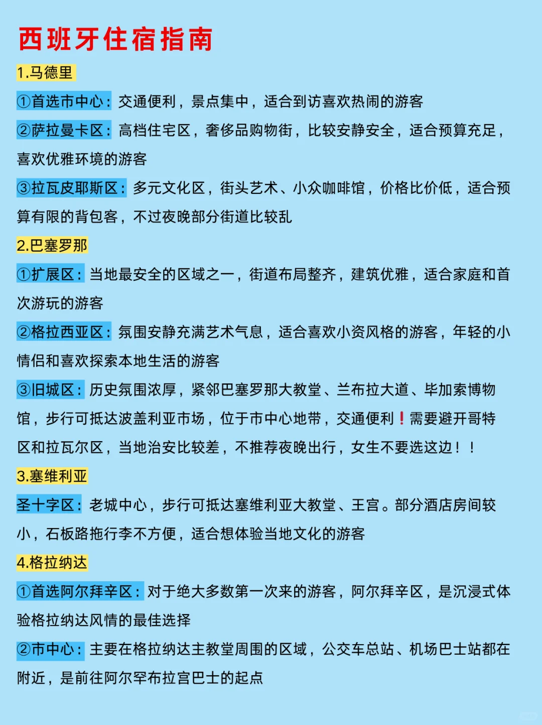 10-12月想去西班牙🇪🇸的姐妹赶紧码住