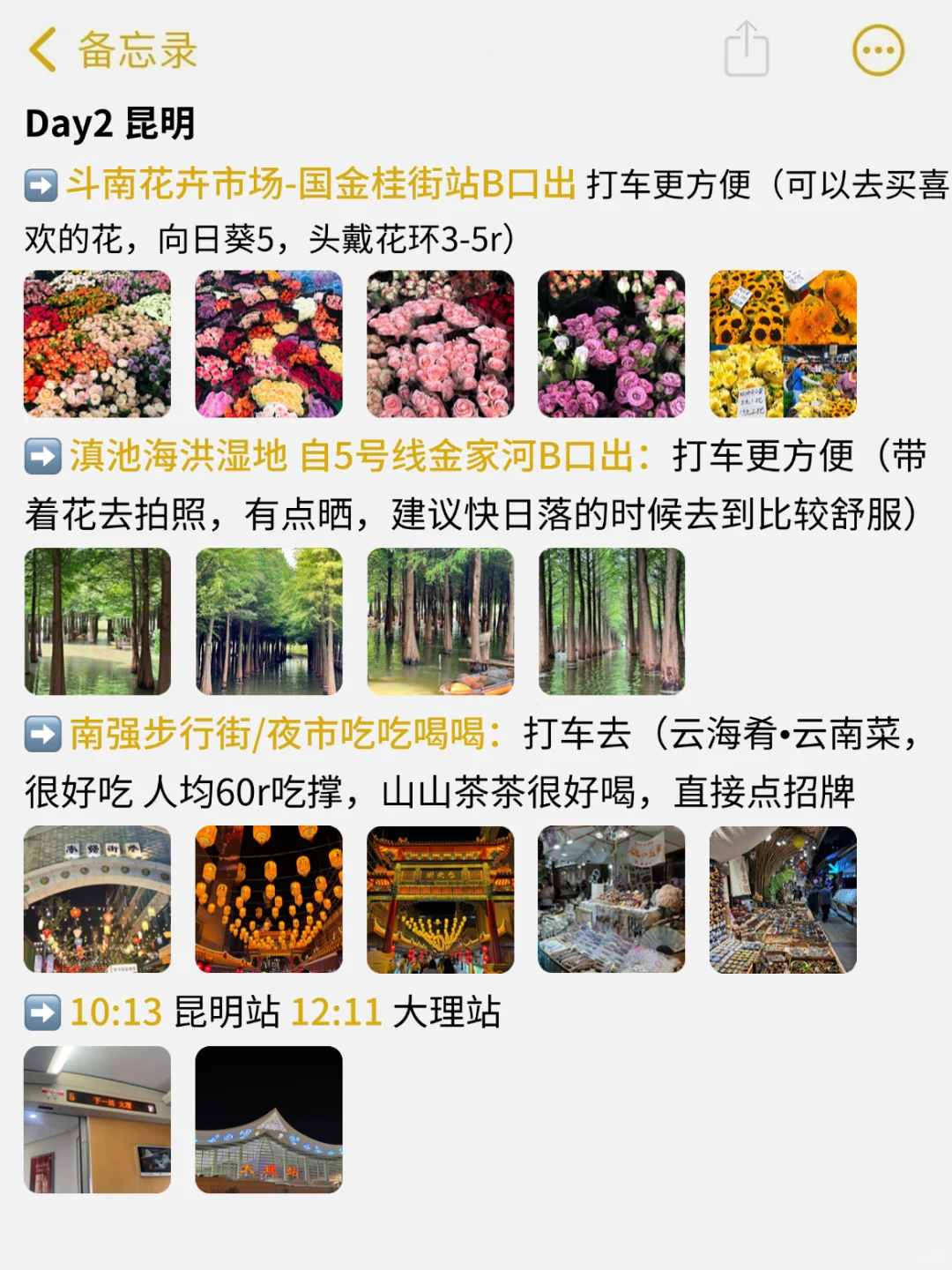 自由行昆明-大理-丽江流水账（7天6晚）