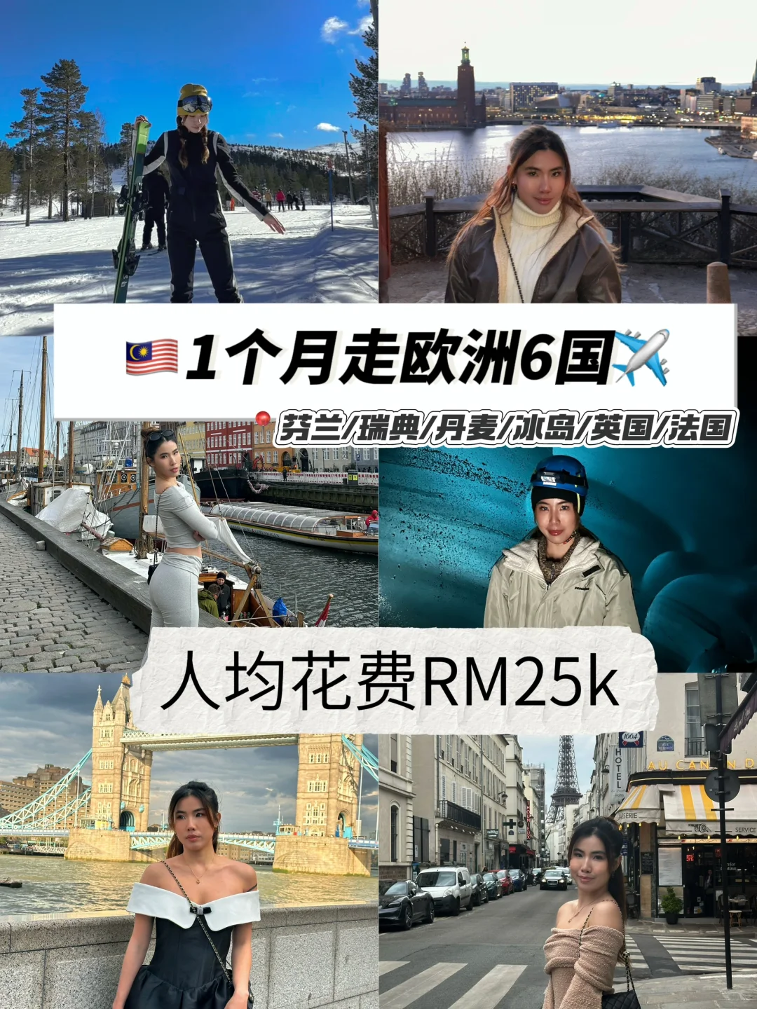 🇲🇾 欧洲6国自由行，一个人总共RM25,000？