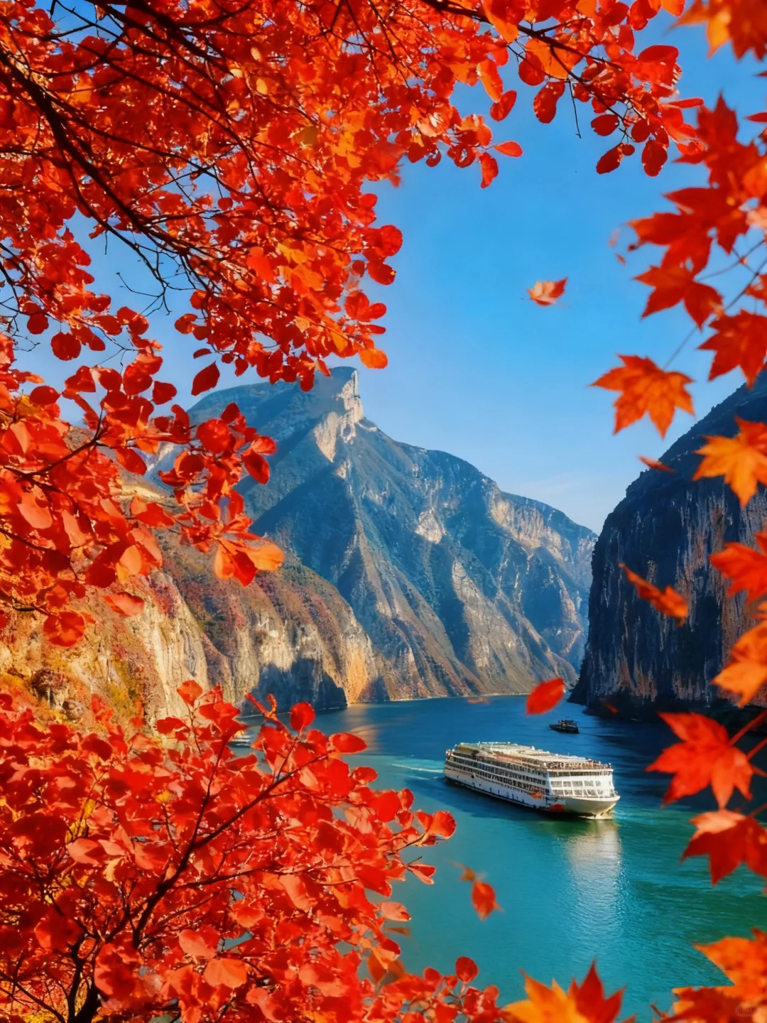 11月一定要坐游轮去三峡追红叶！！！🍁