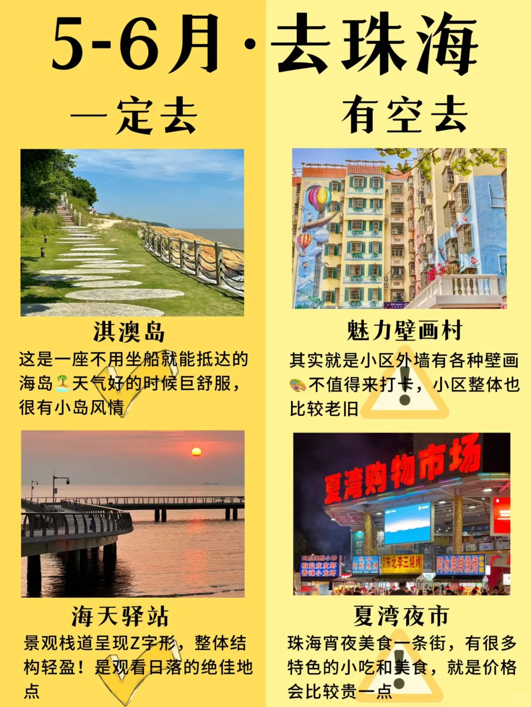 听劝！5-6月来珠海的姐妹👭码住（巨全