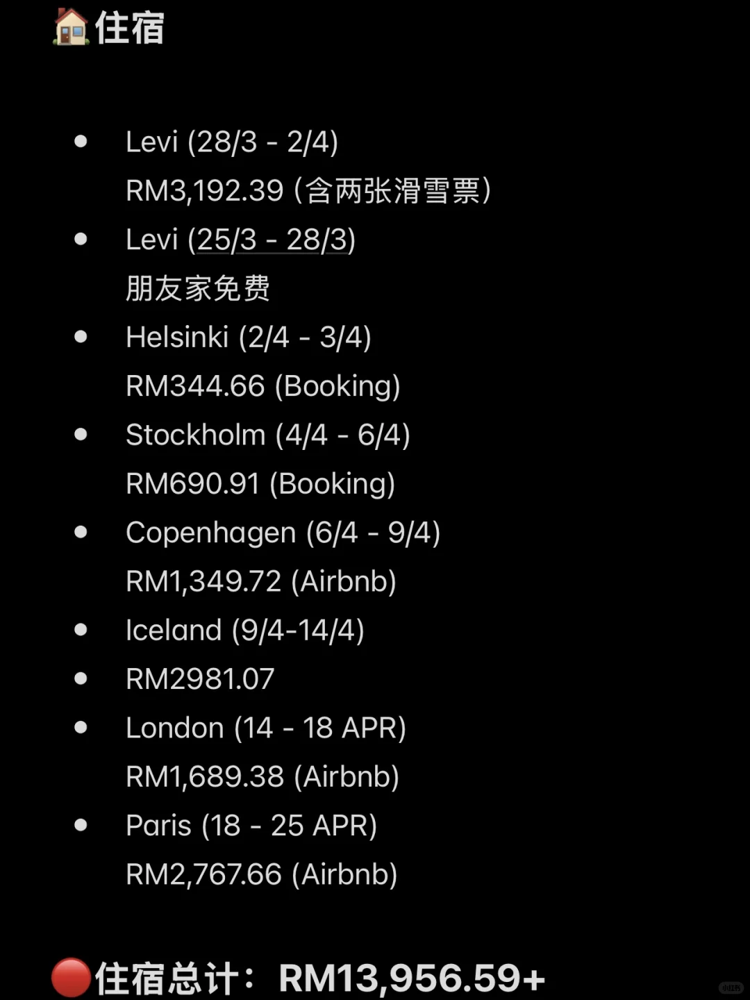 🇲🇾 欧洲6国自由行，一个人总共RM25,000？