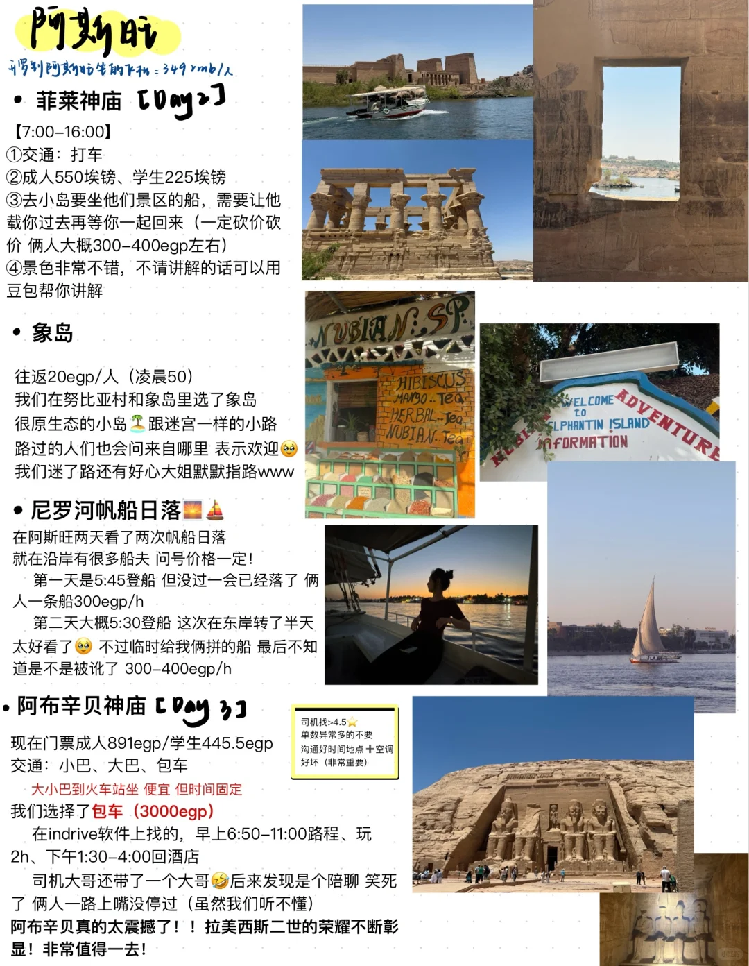 超全攻略🥰来埃及只看这一篇就够了！