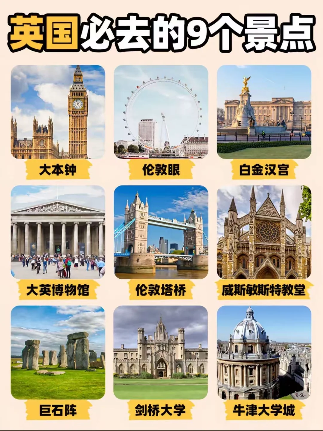 🇬🇧英国必打卡9大景点全攻略｜