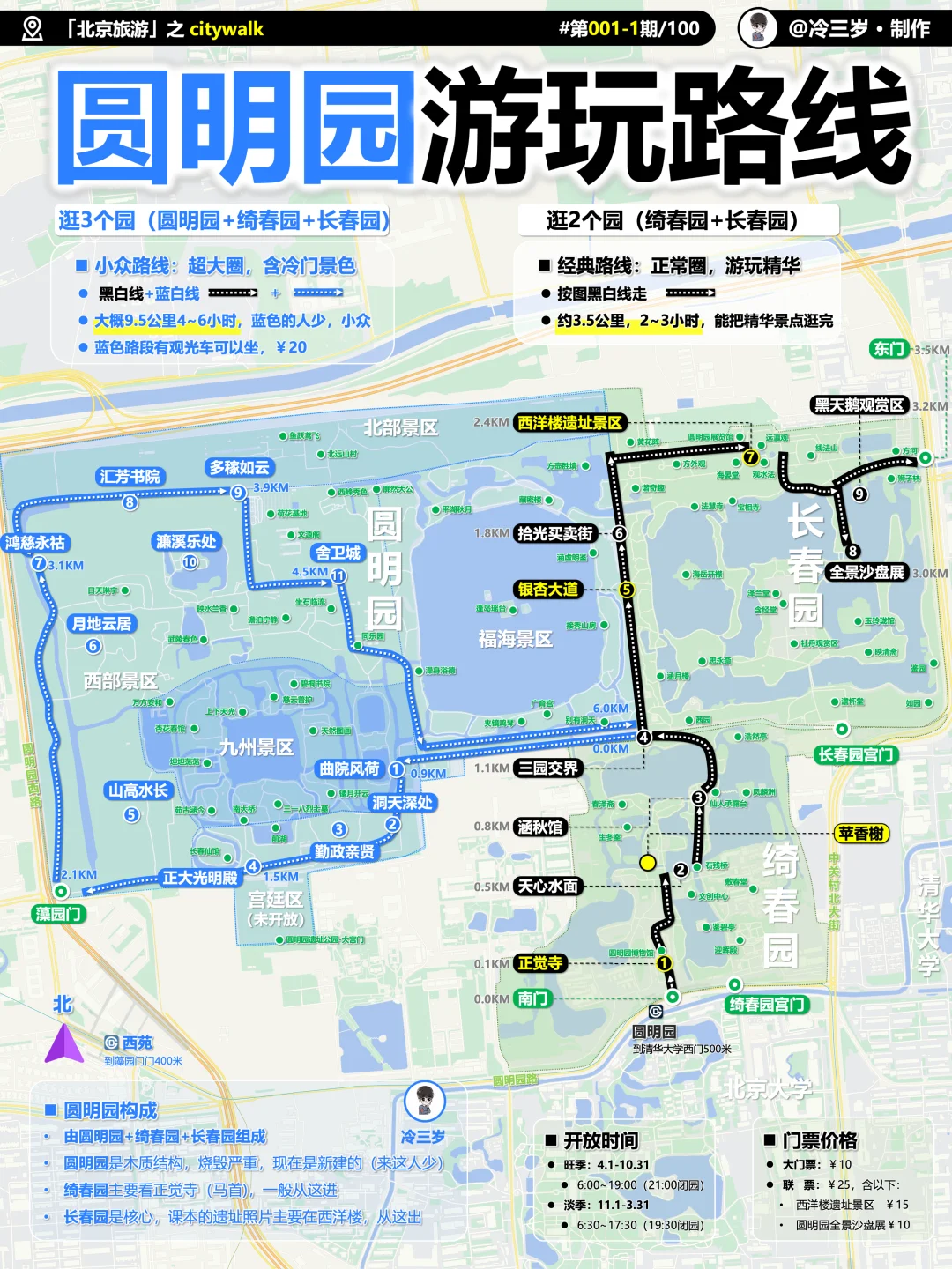 北京赏秋时间表，黄叶实况，路线图