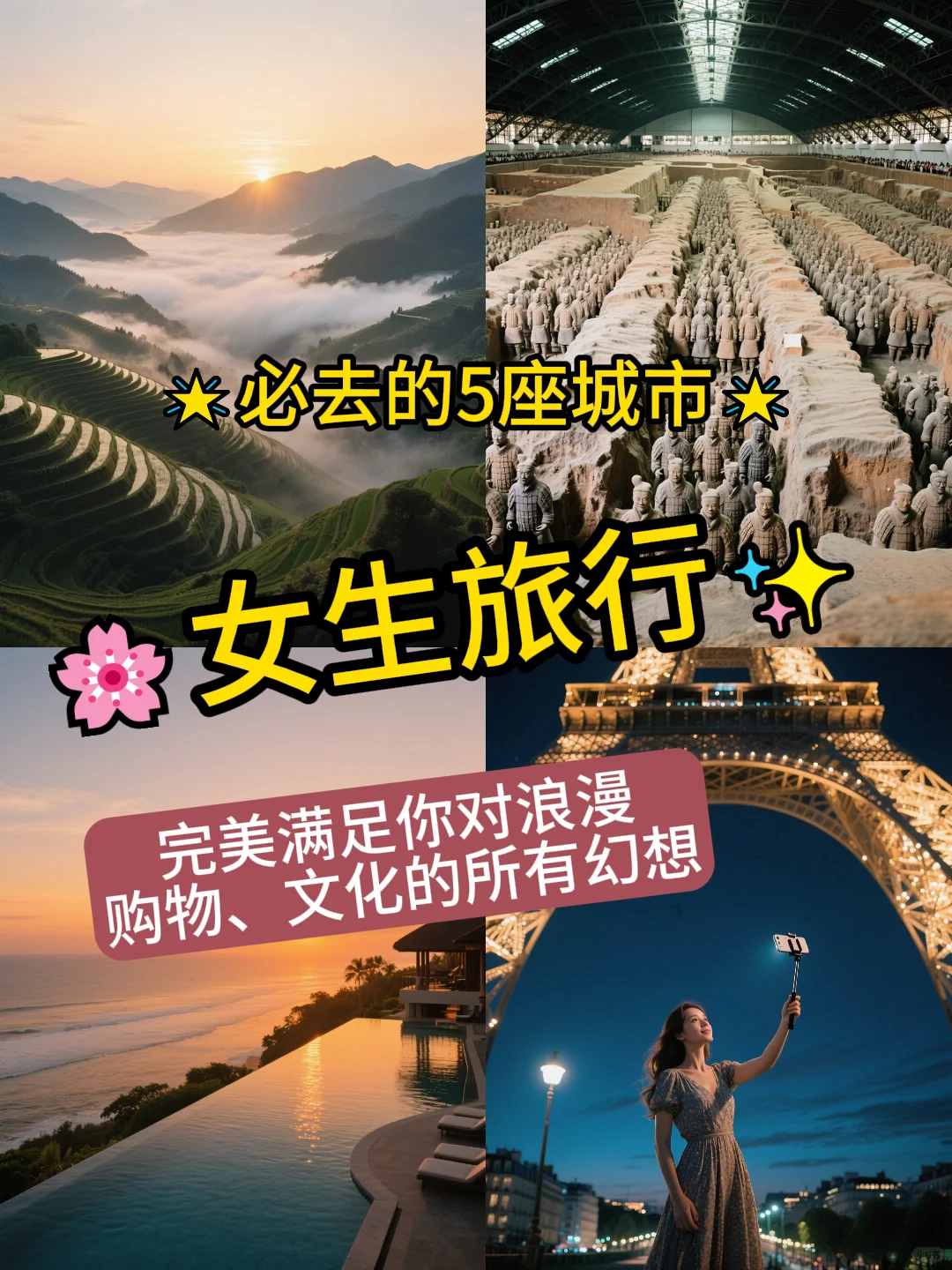 🌸女生旅行必去的5座城市推荐