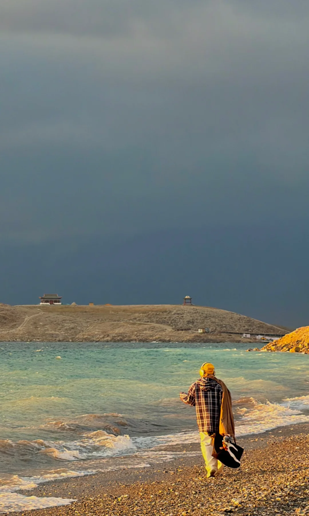 10.5实况，赛里木湖世纪日落杀疯了！！！！！！！！！